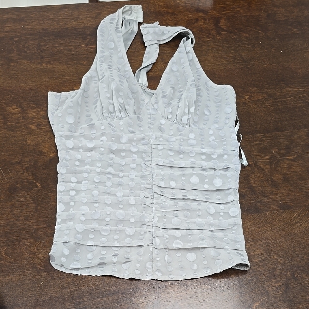 Express Gray Sleeveless Top